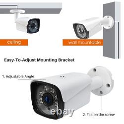5MP CCTV Camera System Dome Bullet HD DVR Home Outdoor Security With Hard Drive