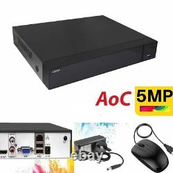 5MP CCTV DVR 4/8/16 Channel AOC Audio Digital Video Recorder With Hard Drive