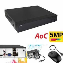 5MP CCTV DVR 4/8/16 Channel AOC Audio Digital Video Recorder With Hard Drive UK