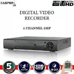 5MP CCTV DVR 4 Channel AHD 1080N Video Recorder Motion HD VGA HDMI BNC