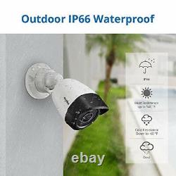 5MP Outdoor Security Camera System, 8CH Home CCTV DVR Recorder, 4X