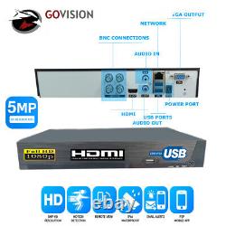 5MP SMART CCTV DVR Recorder 4 Channel Digital Video System 4CH 1080P HDMI P2P