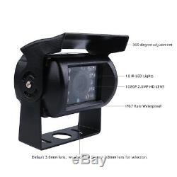 720P AHD 4CH SD 512G GPS Car MDVR DVR Record Rear View CCTV IR Camera 7 monitor
