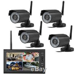 7 LCD Monitor Recorder Outdoor Wireless CCTV DVR Video Camera Security System T