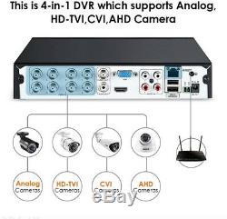 8CH 1080P High Definition Hybrid 4-in-1 HD TVI DVR Video Recorder CCTV