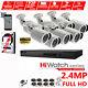 8ch 1080p Hikvision Hiwatch Cctv Recorder 2.4mp Sony Bullet Camera System Kit