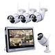 8ch 1080p Wifi Video Recorder Dvr Cctv System With 1080p Camera+12 Lcd Monitor