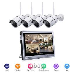 8CH 1080P Wifi Video Recorder DVR CCTV System with 1080P Camera+12 LCD Monitor