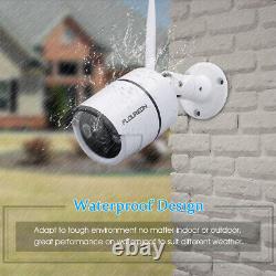 8CH 1080P Wifi Video Recorder DVR CCTV System with 1080P Camera+12 LCD Monitor
