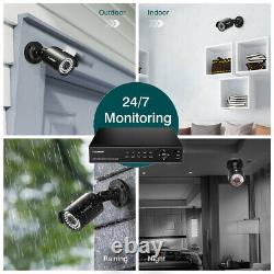 8CH 5MP-Lite 1080P 6-in-1 Video DVR Recorder XVI Weatherproof CCTV Camera System