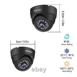 8CH DVR CCTV System Kit HD 1080P Home Security Outdoor Dome Camera Night Vision