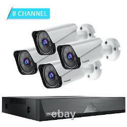 8CH DVR Recorder CCTV Außen Video Überwachungskamera System mit 4 1080P Cameras