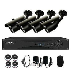 8CH Full 1080P DVR Record CCTV Security System Kit+ 4x2MP HD Home Outdoor Camera