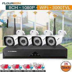 8CH Wireless HD 19201080P WIFI CCTV NVR DVR IP Cameras Security System Recorder
