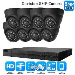 8MP CCTV System 8CH 4K Ultra HD DVR 8MP Camera Home Security Kit Night Vision UK