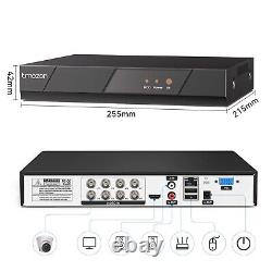 8 Channel HDMI CCTV DVR Video Recorder HD 1080P Home Security Camera System 1TB