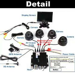 9 Monitor DVR Recorder CCTV Car Rear View Camera System Backup Camera for