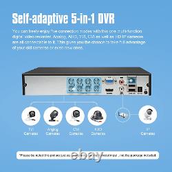 ANNKE 1080P Lite 8 Channel CCTV DVR Digital Video Recorder +1TB Hard Drive With