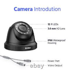 ANNKE 1080p CCTV System Security Camera 5MP Lite 8CH H. 265+ DVR 24/7 Recording