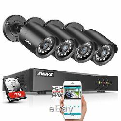 ANNKE 1TB CCTV 8CH 5IN1 DVR Recorder 3000TVL Home Outdoor Security Camera System