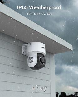 ANNKE 2MP 360° Pan Tilt CCTV System Security Camera 5MP Lite H. 265+ DVR Recorder