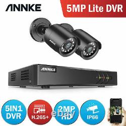 ANNKE 3000TVL CCTV Camera Remote Email 8+2CH 5MP Lite DVR Home Security Kit IP66
