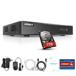 ANNKE 3000TVL Dome CCTV Camera 5MP Lite 8CH DVR For Home Surveillance System UK