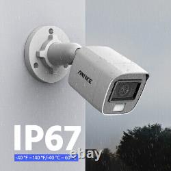 ANNKE 3K Color CCTV System Security Camera 5MP 8CH H. 265+ DVR 24/7 Recorder IP67