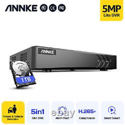 ANNKE 5IN1 5MP Lite 8CH H. 265+ DVR CCTV Digital Video Recorder Home Security 1TB