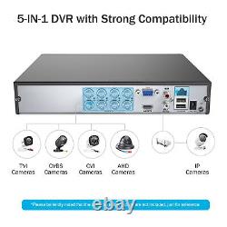 ANNKE 5IN1 5MP Lite 8CH H. 265+ DVR CCTV Digital Video Recorder Home Security 1TB