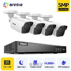 ANNKE 5MP CCTV Camera System 8MP 4K 8CH Video DVR Person /Vehicle Detection IP66