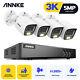 Annke 5mp Color Night Vision Cctv Camera System Audio Mic 8ch Dvr Home Security
