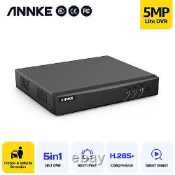 ANNKE 5MP Lite H. 265+ DVR 2MP Night Vision Home Security CCTV Camera System IP66