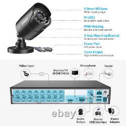 ANNKE 5MP Lite H. 265+ DVR 2MP Night Vision Outdoor Security CCTV Camera System