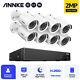 Annke 8ch 5mp Lite Dvr Recorder 1080p Outdoor Home Security Cctv Camera System