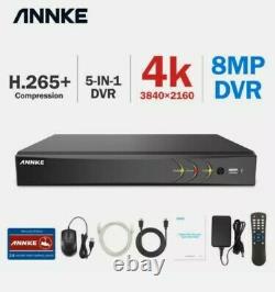 ANNKE 8CH Digital Video Recorder 4K Video 8MP DVR for Security System Remote UK