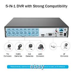 ANNKE 8+2/16+2CH 5MP Lite Full Channel 5IN1 DVR Digital Video Recorder Remote UK