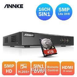 ANNKE Full Channel 8+2/16+2CH DVR Recorder Remote for Home Security System Kit