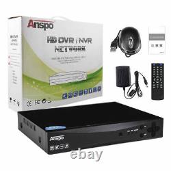 ANSPO 5MP Smart CCTV DVR Recorder 4 Channel HDMI For Security Camera Systems UK