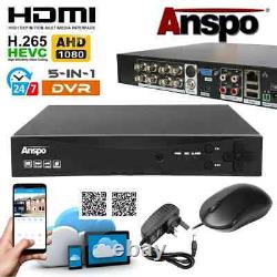 ANSPO 5MP Smart CCTV DVR Recorder Box 4/8/16 Channel CH 1080 HD System HDMI UK