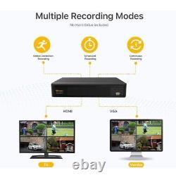 Anlapus 1080p DVR 8 Channel CCTV Camera System H. 265+ Digital Video Recorder