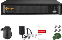 Anlapus 1080p DVR 8 Channel CCTV Camera System H. 265+ Digital Video Recorder, No