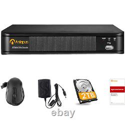 Anlapus 5MP Lite 8CH DVR With 2TB Hard Drive CCTV Recorder For Camera System