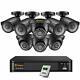 Anlapus 8ch Ultra Hd 4k Home Security Camera System, H. 265+ 4k 8mp Dvr Recorder