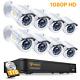 Anlapus Cctv Camera System Outdoor 1080p Hd 8ch Dvr With 1tb Hard Drive Outdoor