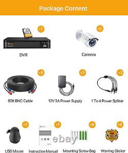 Anlapus CCTV Camera System Outdoor 1080P HD 8CH DVR With 1TB Hard Drive Outdoor
