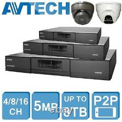 Avtech 5mp Hd Dvr Xvr 4ch 8ch 16ch Cctv Security Recorder 1080p Hdmi CVI Tvi Ahd