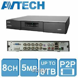 Avtech Ezd5109 5mp Hd Dvr Xvr 8ch Cctv Security Recorder 1080p Hdmi CVI Tvi Ahd