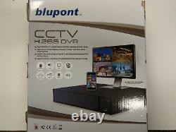 Blupont CCTV Recorder 8-Channel Hybrid 1080p DVR, 2TB HDD DVR-8CH-H265-2-BP