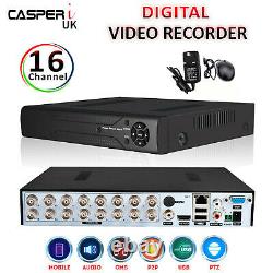 CASPERi 16CH CCTV 5MP DVR 1920P SECURITY VIDEO RECORDER ULTRA HD 4IN1 HDMI BNC